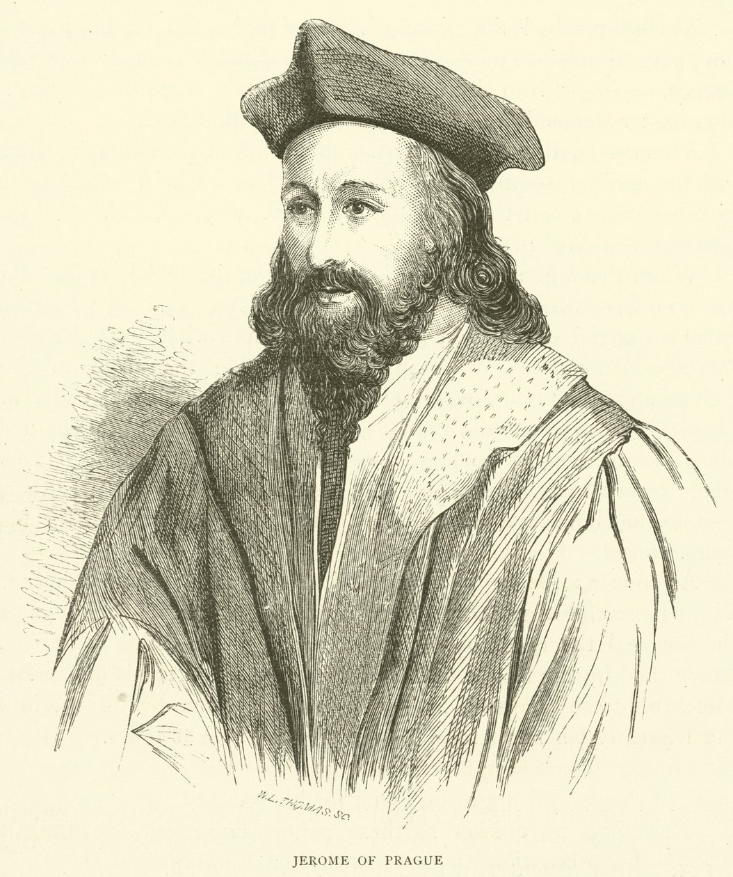 Girolamo di Praga (incisione) da English School
