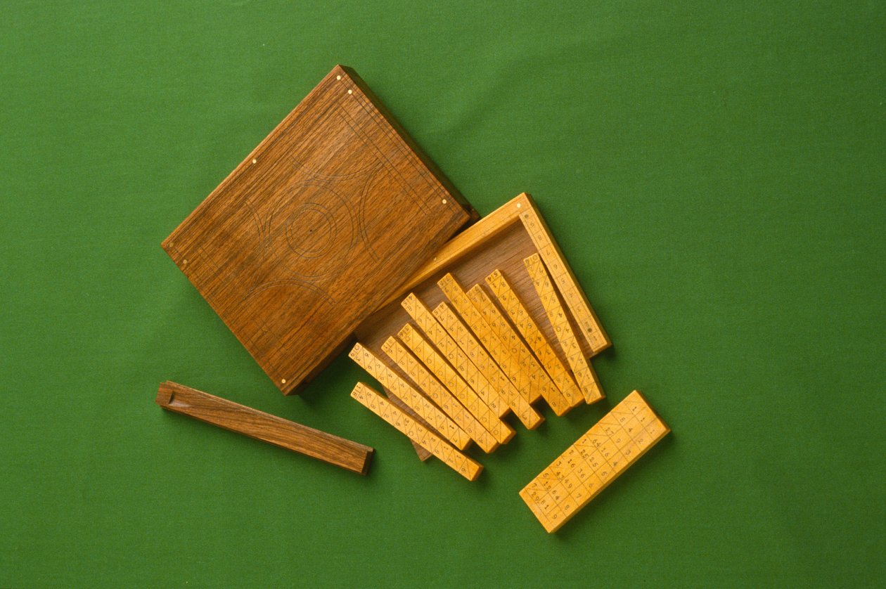 Replica moderna delle ossa di Napier da English School