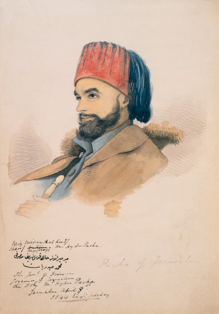 Mohammed Hayder, Pascià di Gerusalemme, 1844 da English School