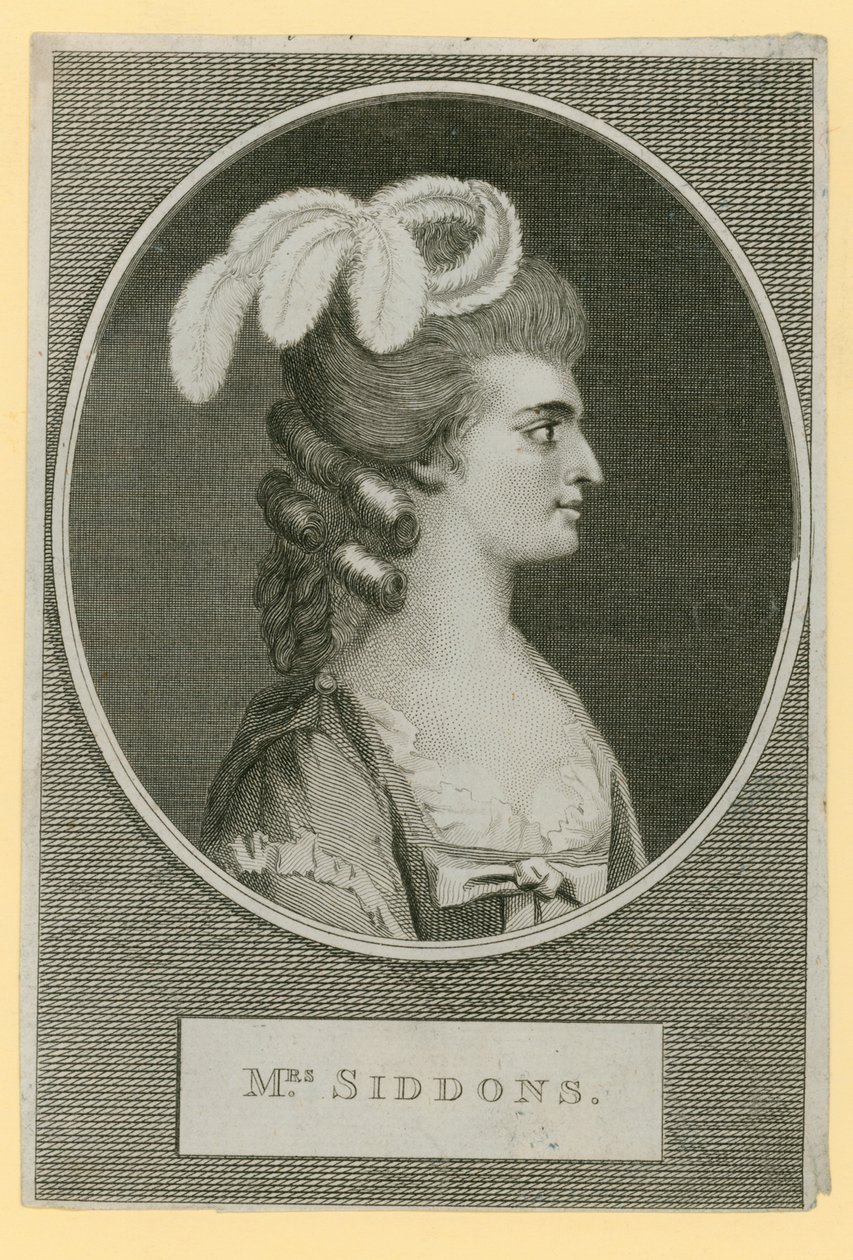 Mrs Sarah Siddons, attrice da English School