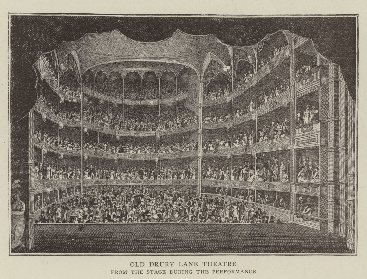 Il vecchio teatro Drury Lane da English School