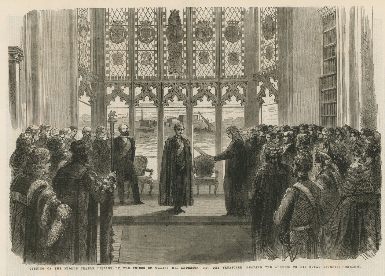 Apertura della Biblioteca del Middle Temple da English School