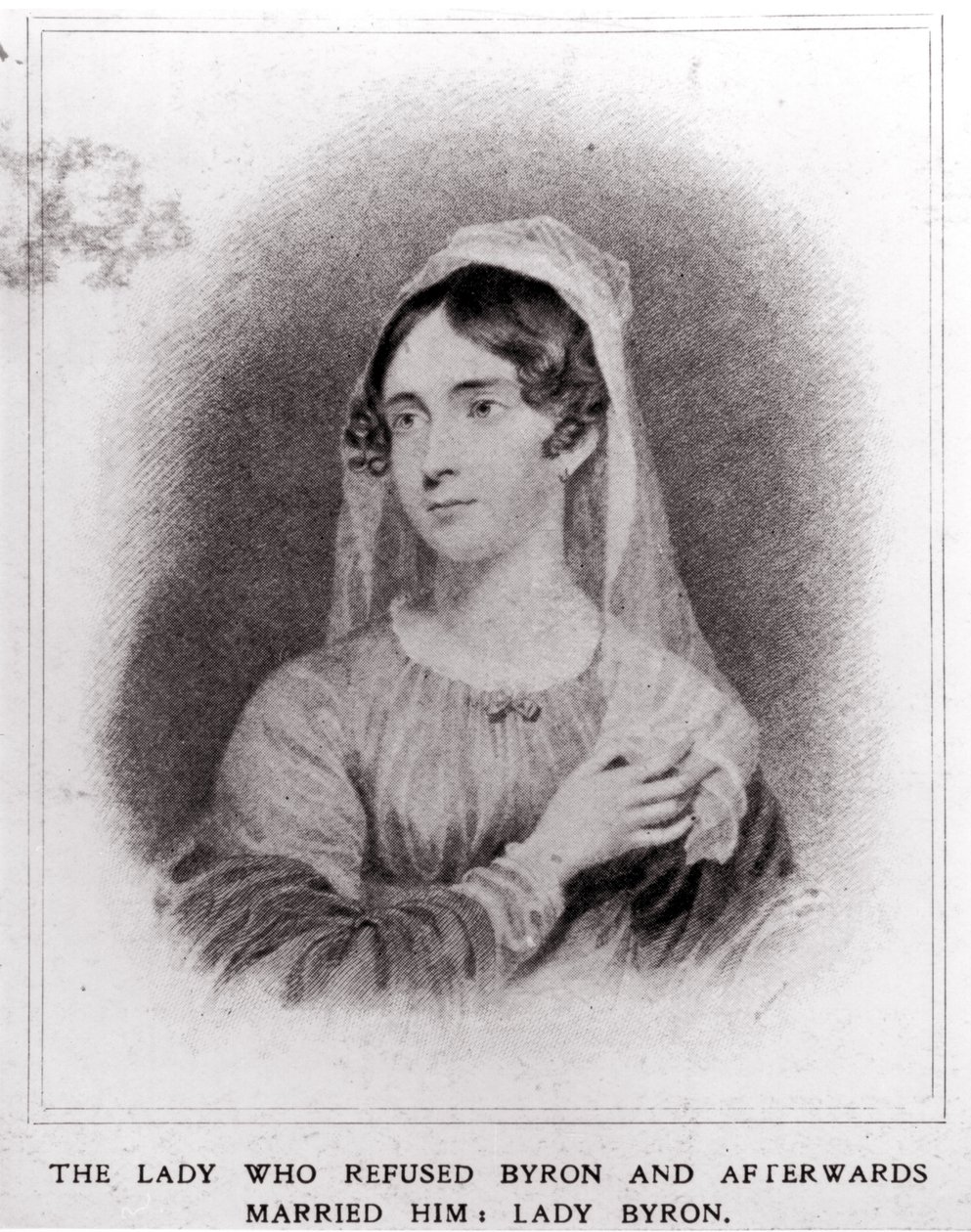 Ritratto di Lady Byron (1792-1863) da English School