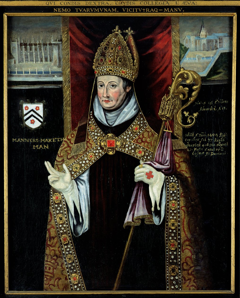 Ritratto di William di Wykeham (1325-1404) da English School