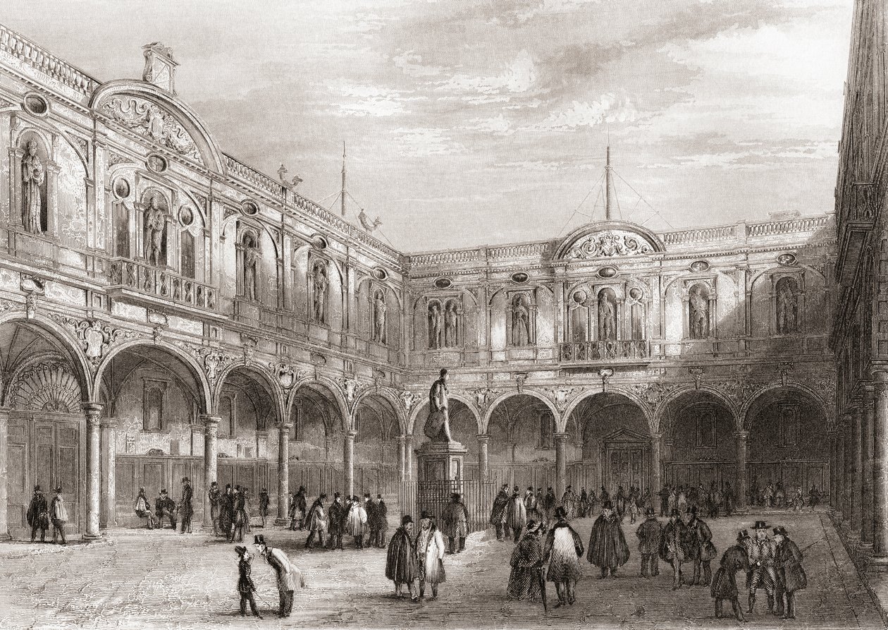 Royal Exchange, Londra, Inghilterra da English School