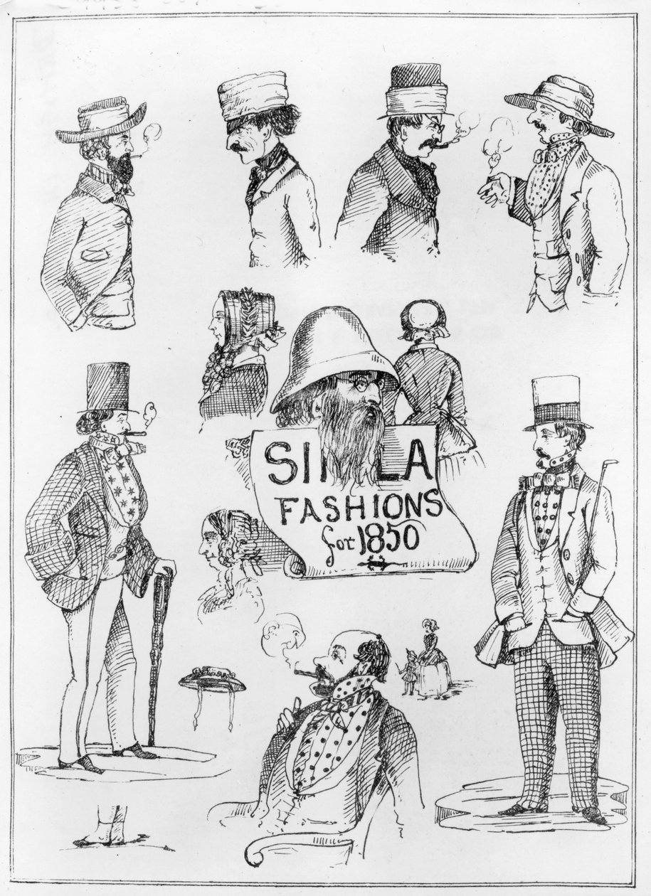 Mode di Simla per il 1850 da English School