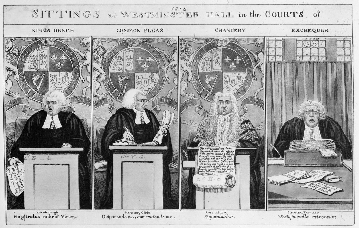 Sedute alle corti di Westminster Hall da English School