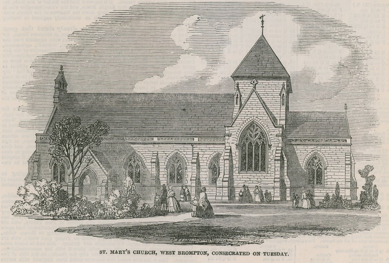 Chiesa di St Mary, West Brompton, Londra da English School