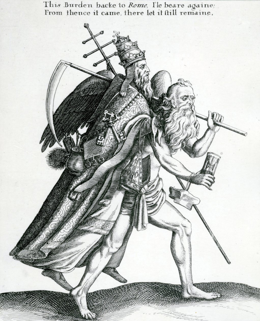 Il Peso torna a Roma? circa 1641 da English School