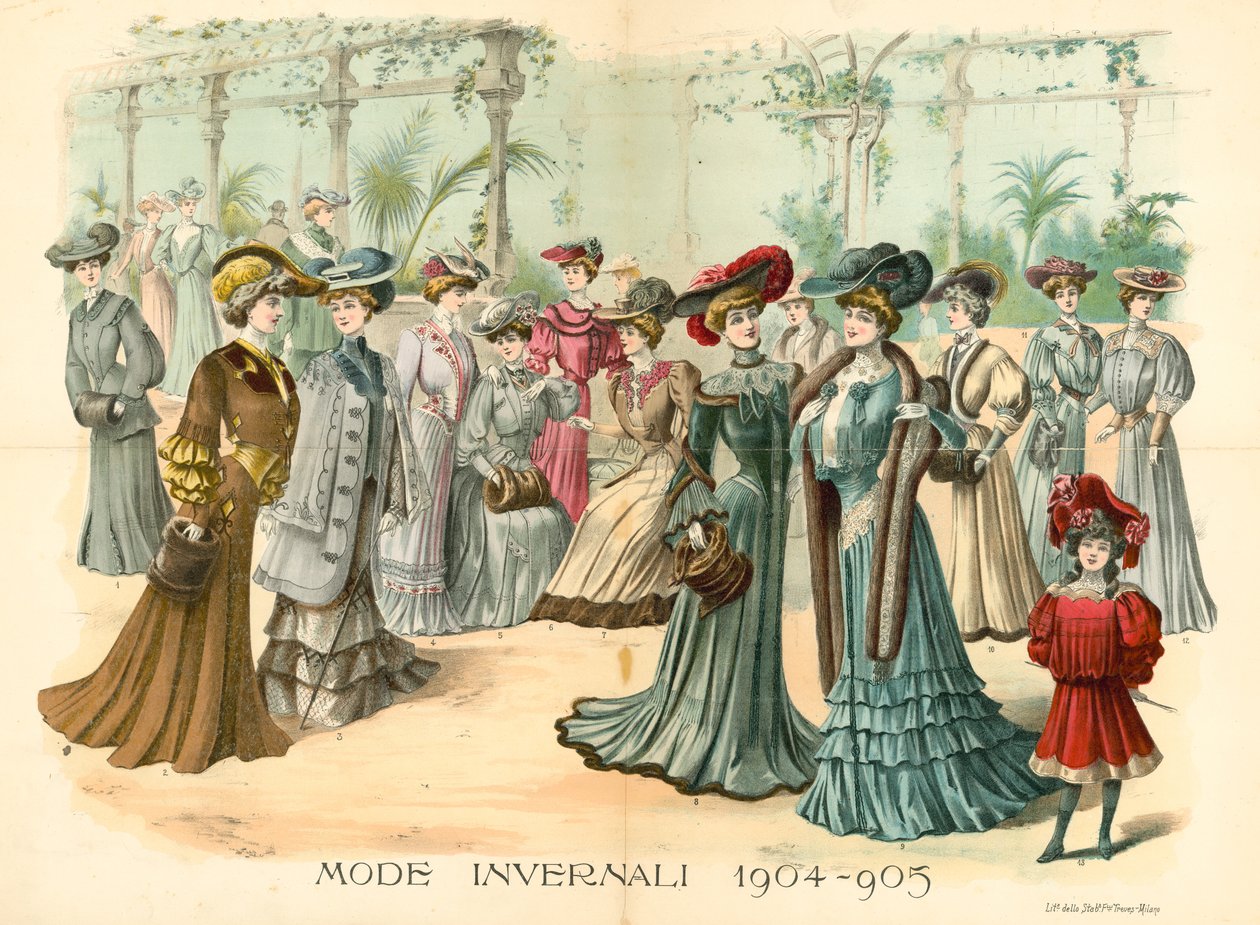 Il Giornale delle Giovani Signore: Mode Invernali, 1904-05 da English School