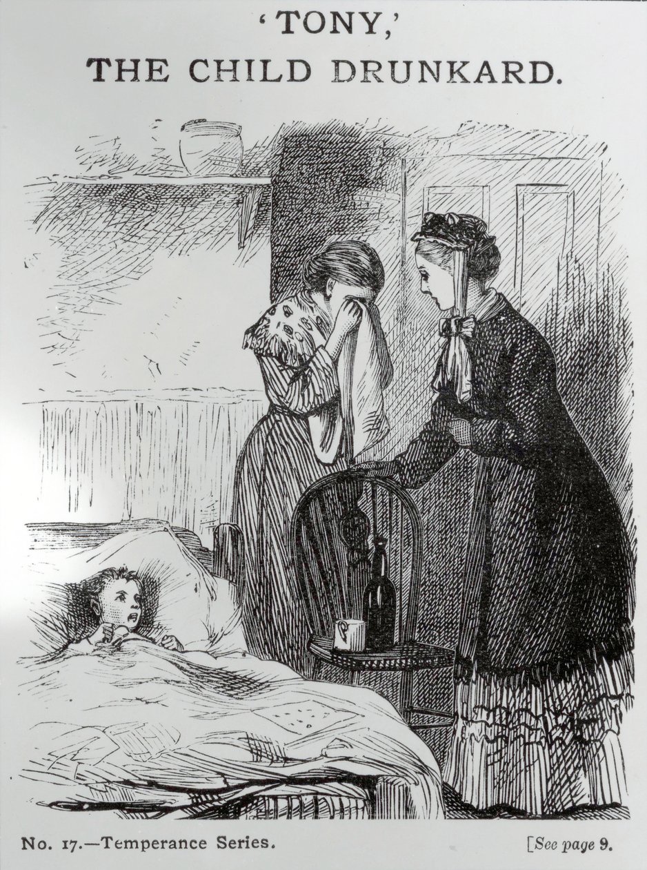 Tony, il bambino ubriaco, c.1860 da English School