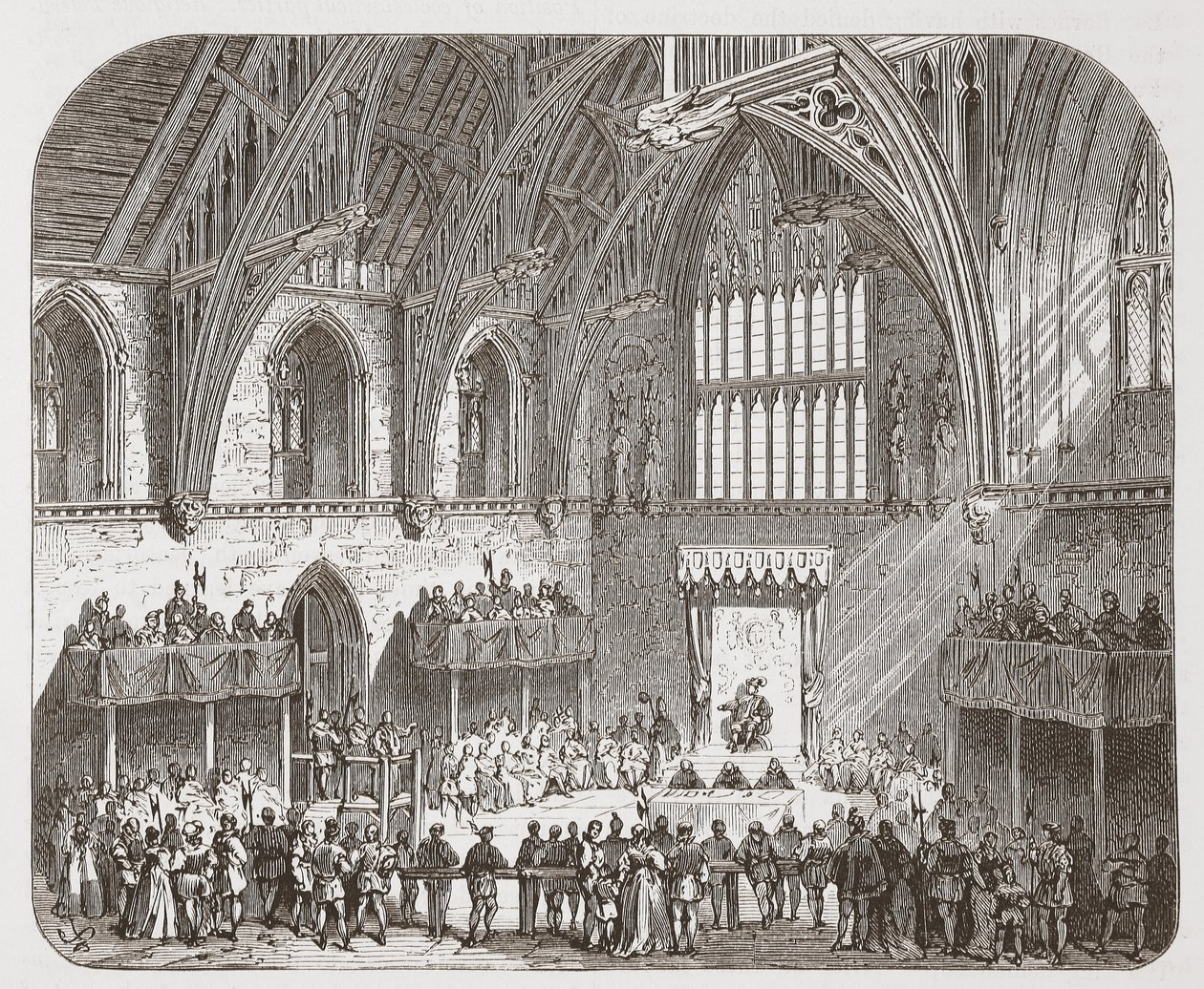 Processo di Lambert nella Westminster Hall da English School