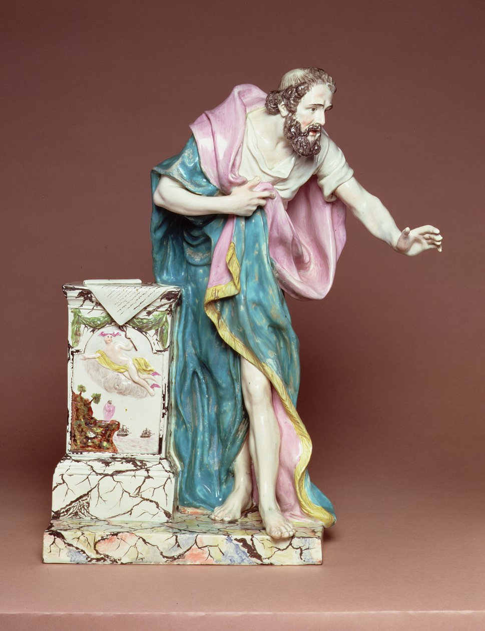 Figurina di Demostene, Burslem, Staffordshire, c.1790 (terracotta smaltata al piombo) da Enoch Wood