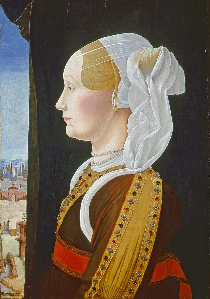 Ginevra Bentivoglio, c. 1474-77 da Ercole de Roberti