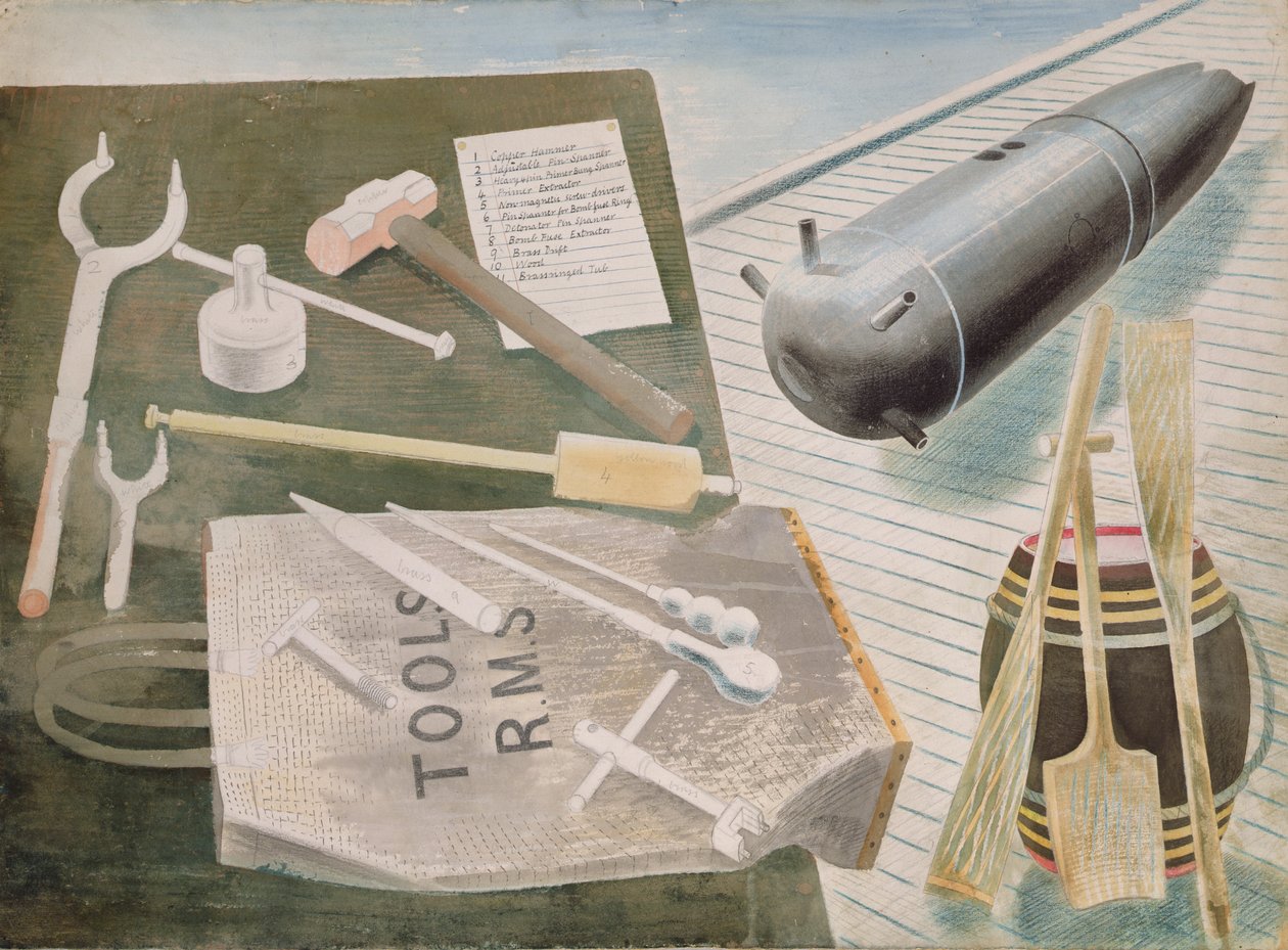 Kit di smaltimento bombe, c.1940 da Eric Ravilious