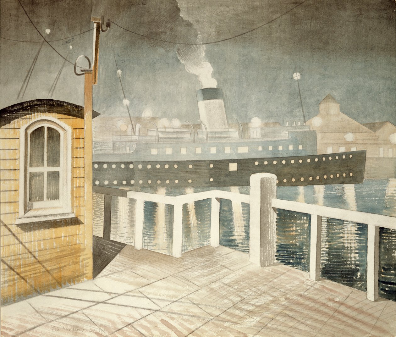 Traghetto del canale da Eric Ravilious