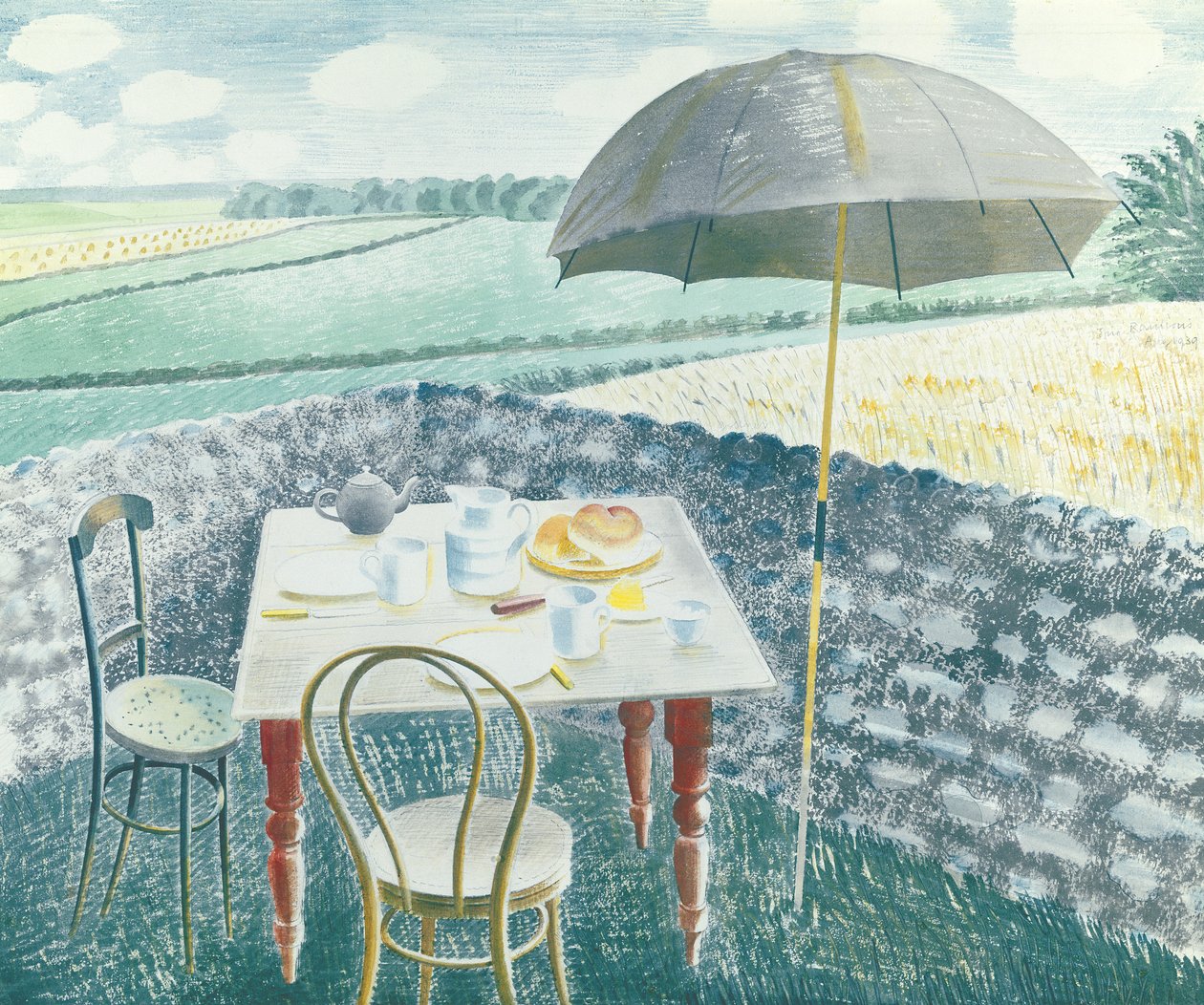 Tè a Furlongs da Eric Ravilious