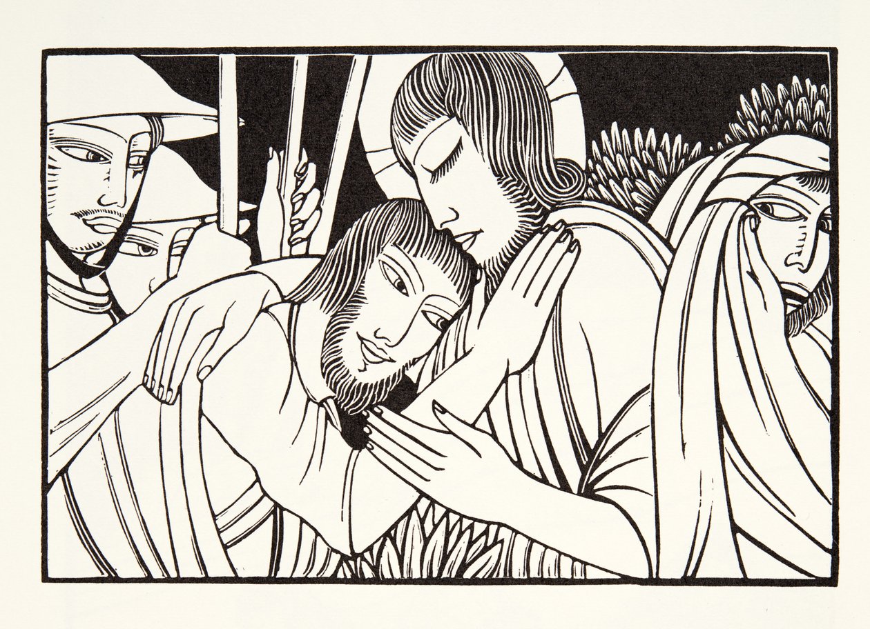 Il bacio di Giuda da Eric Gill