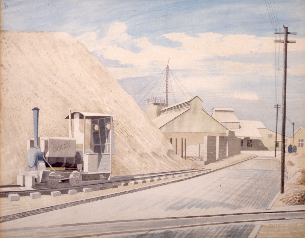 Fabbrica di cemento da Eric Ravilious