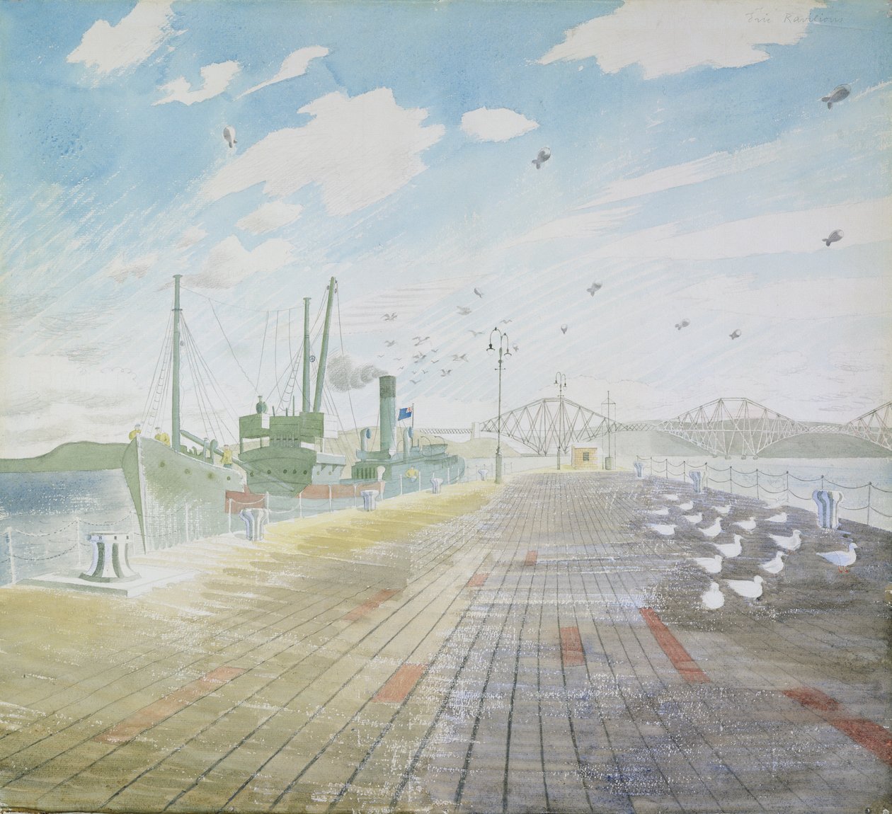 Pescatore del canale (Firth of Forth) da Eric Ravilious