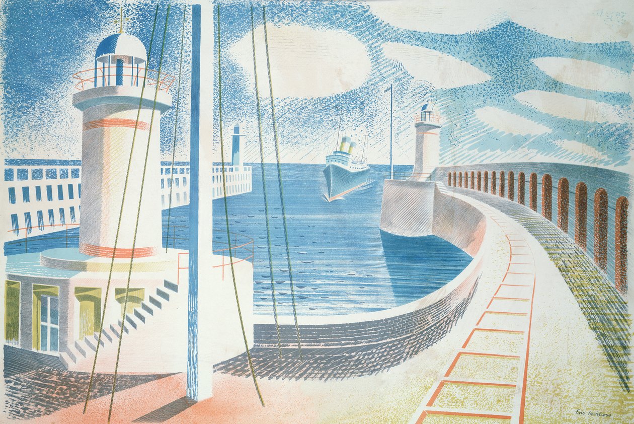Porto di Newhaven da Eric Ravilious