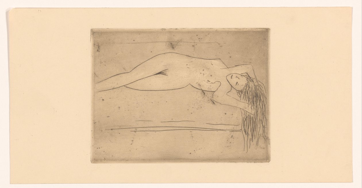 Donna nuda sdraiata da Erich Wichmann