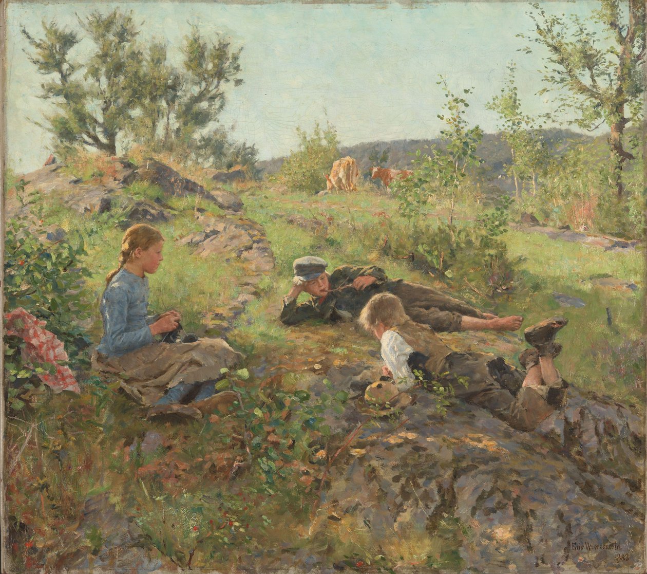 Pastori, Tatoy, 1883 da Erik Theodor Werenskiold