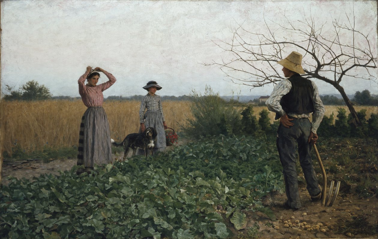 Nel campo di patate da Erik Theodor Werenskiold