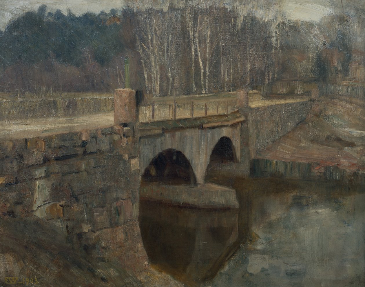 Ponte di Lysaker da Erik Theodor Werenskiold