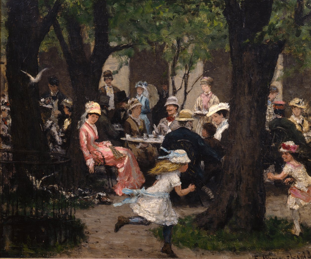 Scena del Parco, Monaco da Erik Theodor Werenskiold