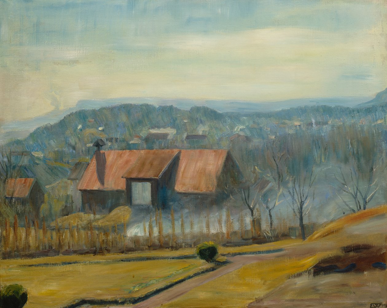 Collina di Skaugum. 1928 da Erik Theodor Werenskiold