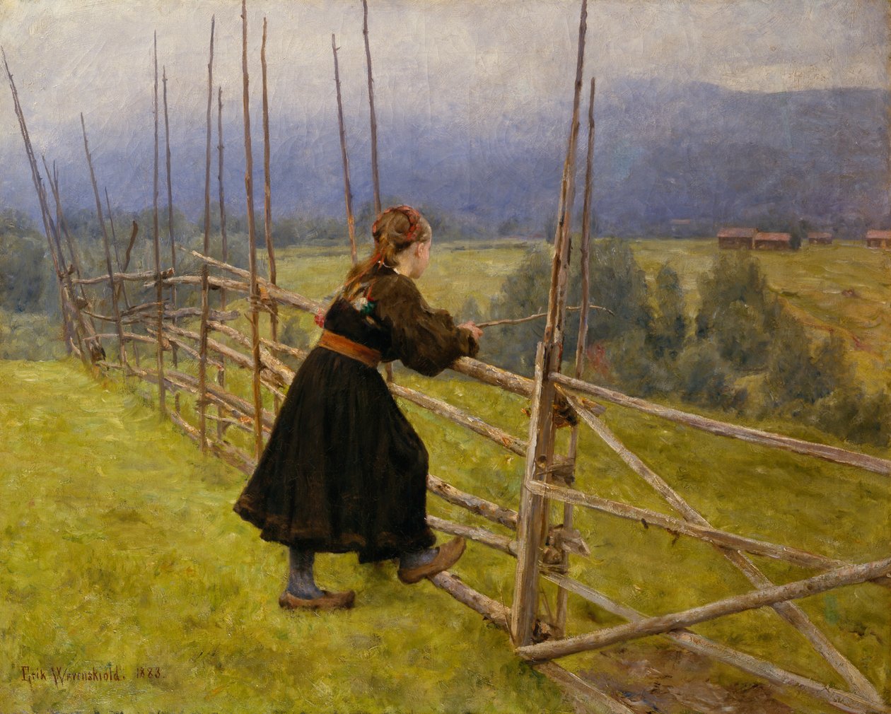 Ragazza di Telemark da Erik Theodor Werenskiold