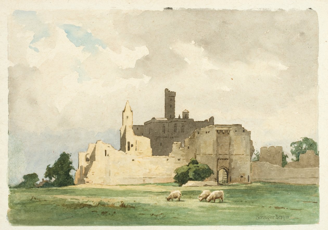 Castello di Warkworth da Ernest Benger or Berenger