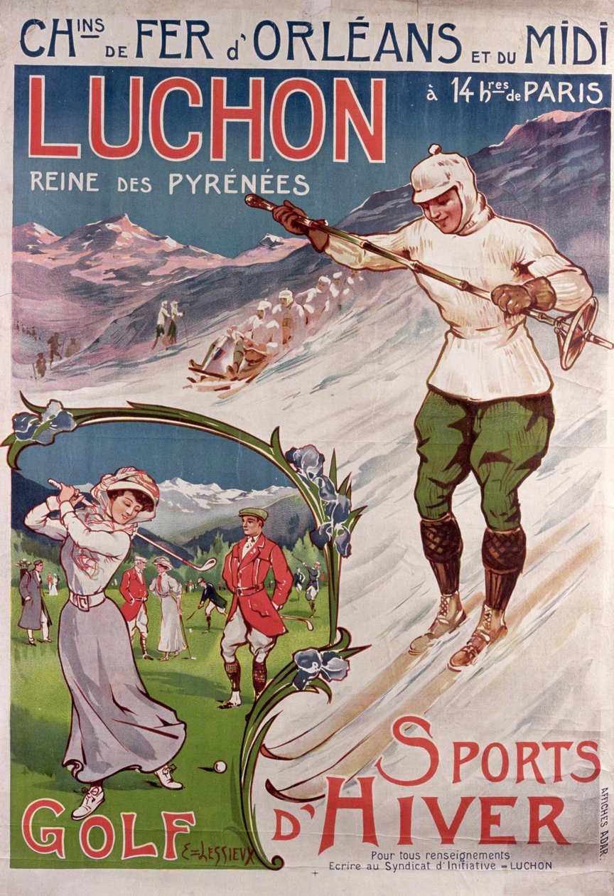 Poster pubblicitario per il resort di 