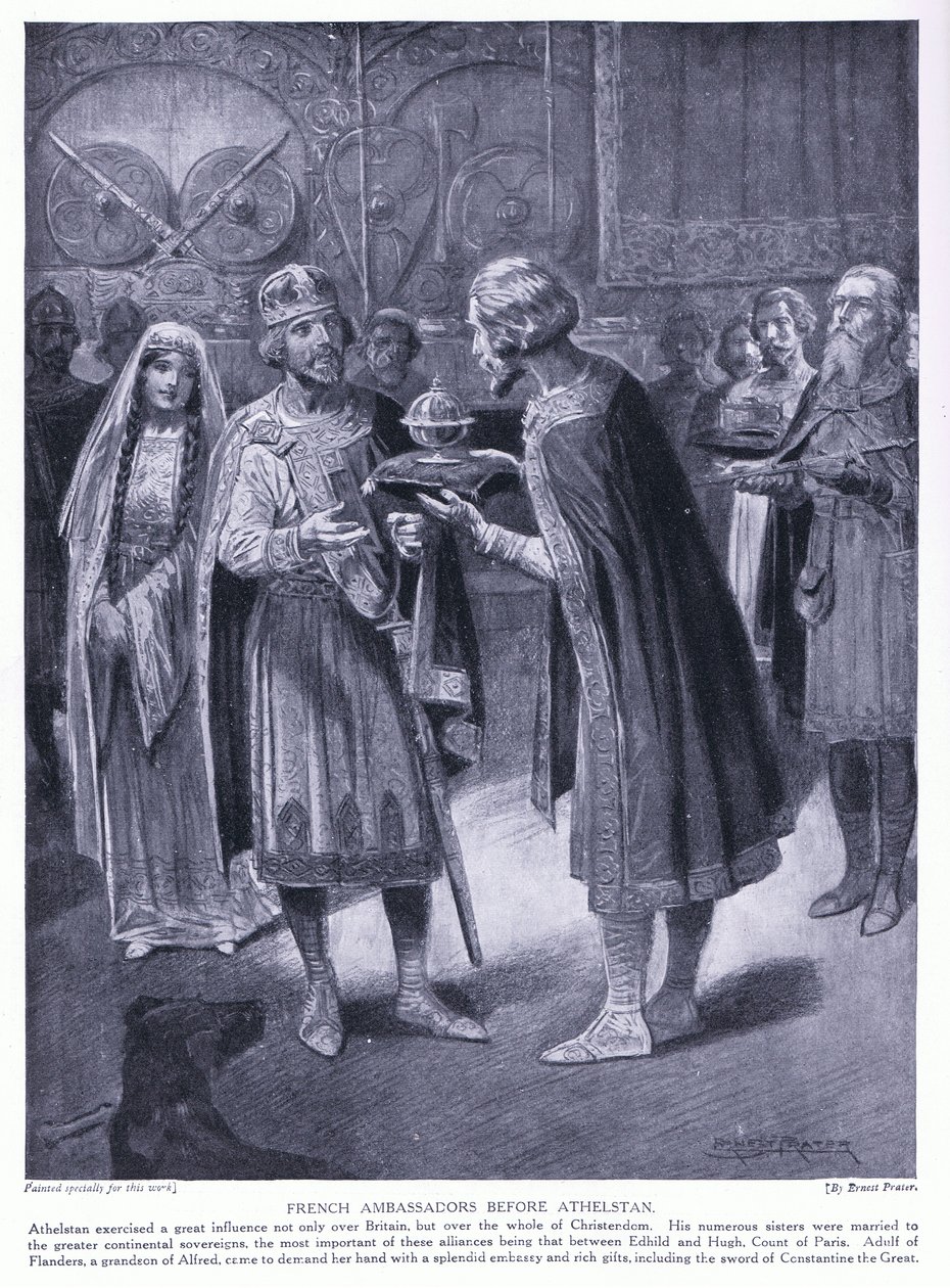 Ambasciatori francesi davanti ad Athelstan, anni 1920 da Ernest Prater