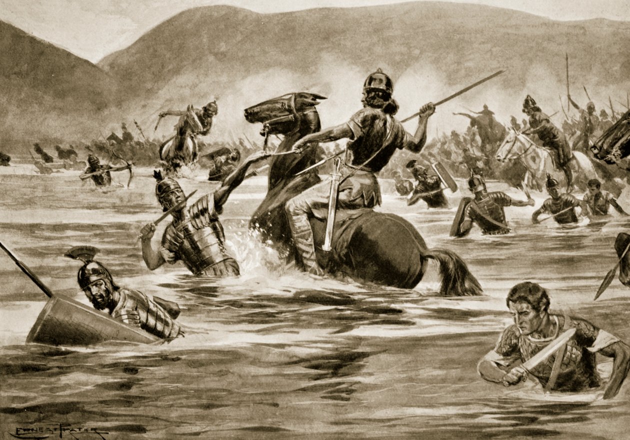 La battaglia del Lago Trasimeno, 217 a.C. da Ernest Prater