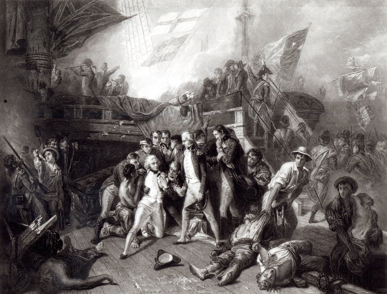 La morte di Nelson da Ernest Slingeneyer