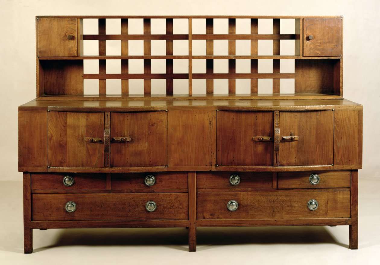 Credenza in quercia da Ernest William Gimson