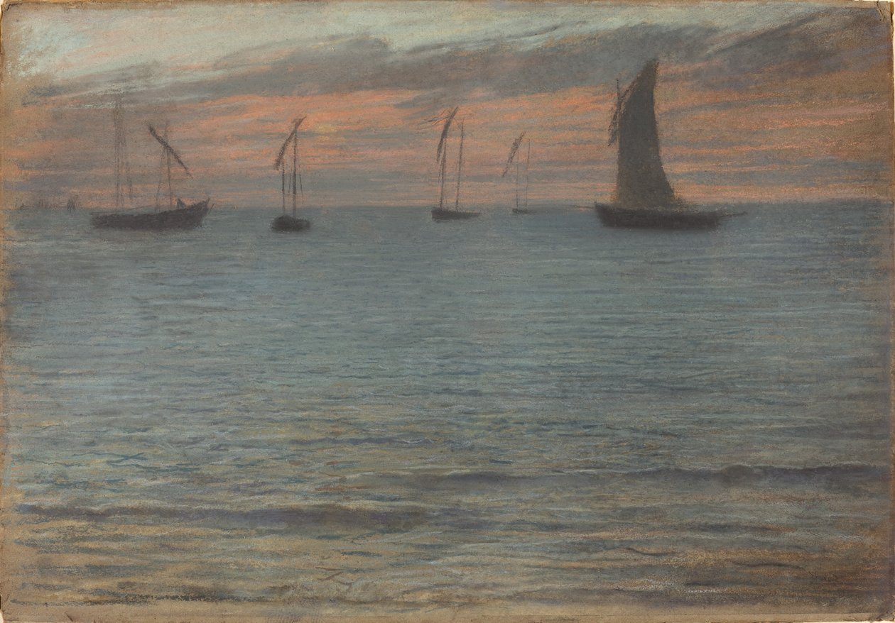 Un Paesaggio Marino al Tramonto da Ernest Ange Duez