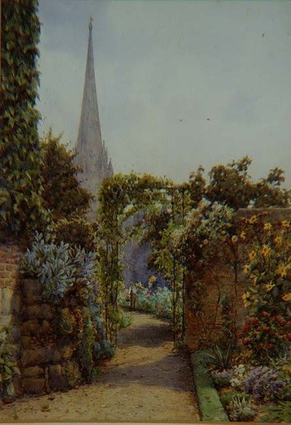 Un giardino a Salisbury da Ernest Arthur Rowe