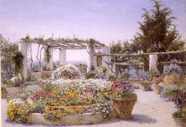La Pergola, Villa Inercia, Capri da Ernest Arthur Rowe