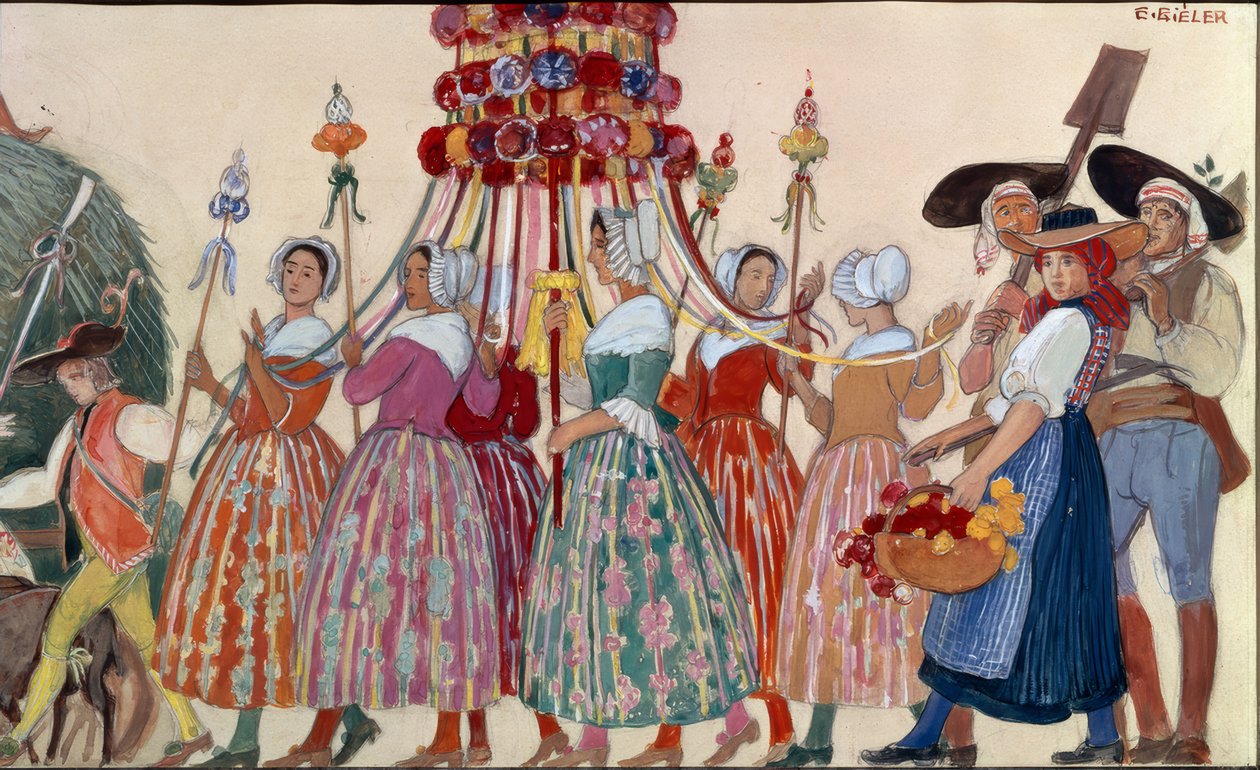 Processione, Il carro del fieno da Ernest Bieler