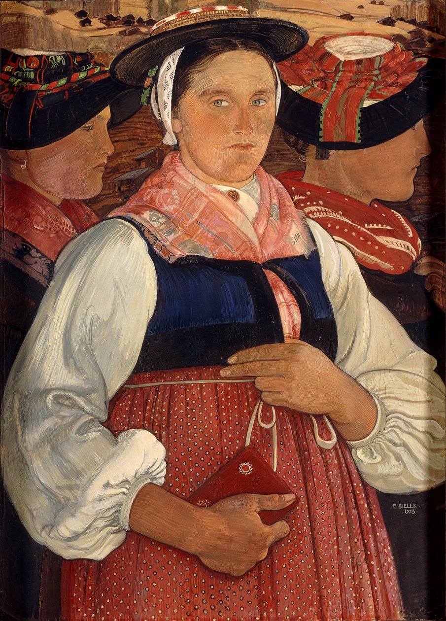 Tre valaisannes da Ernest Bieler