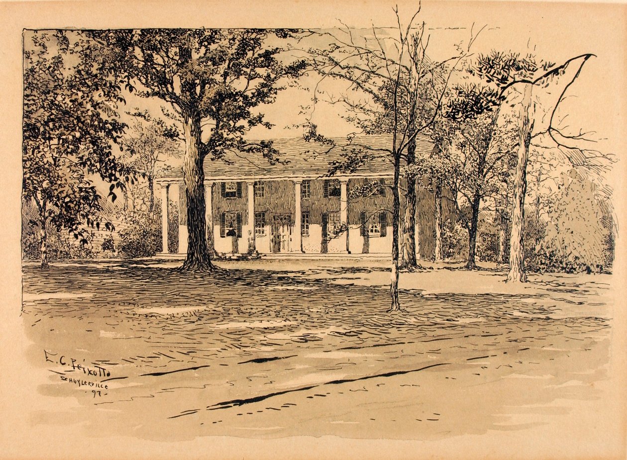 Saratoga. La casa del generale Schuyler da Ernest C. Peixotto
