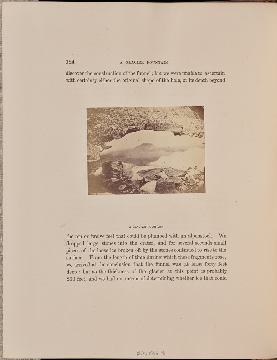 Una fontana di ghiacciaio da Ernest H. Edwards