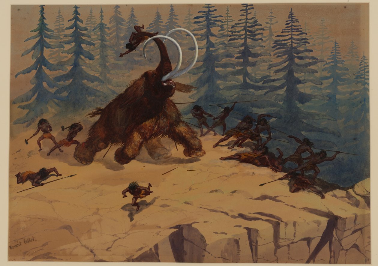 Mammut lanoso, 1871 da Ernest Henry Griset
