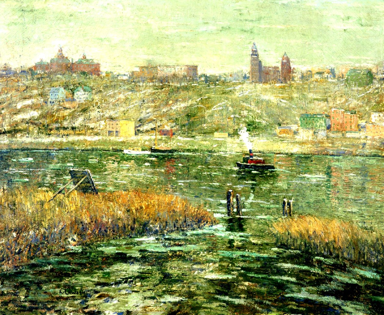 Fiume Harlem, c.1913-15 da Ernest Lawson