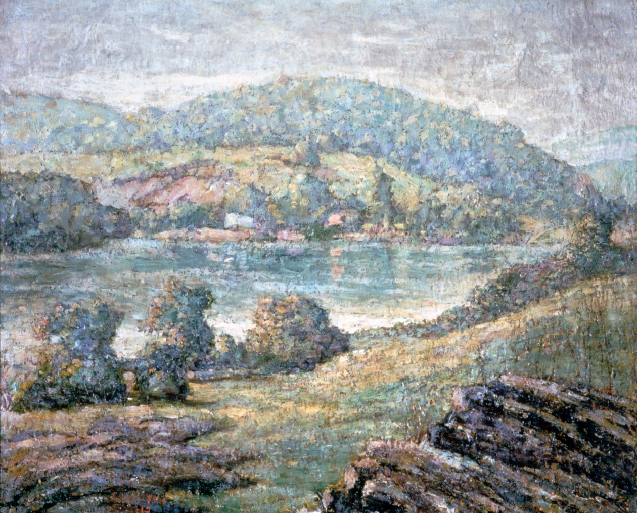 Luce del mattino, valle del fiume, Connecticut, 1919 da Ernest Lawson
