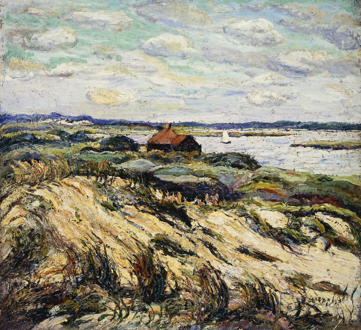 Capanna sulla baia da Ernest Lawson
