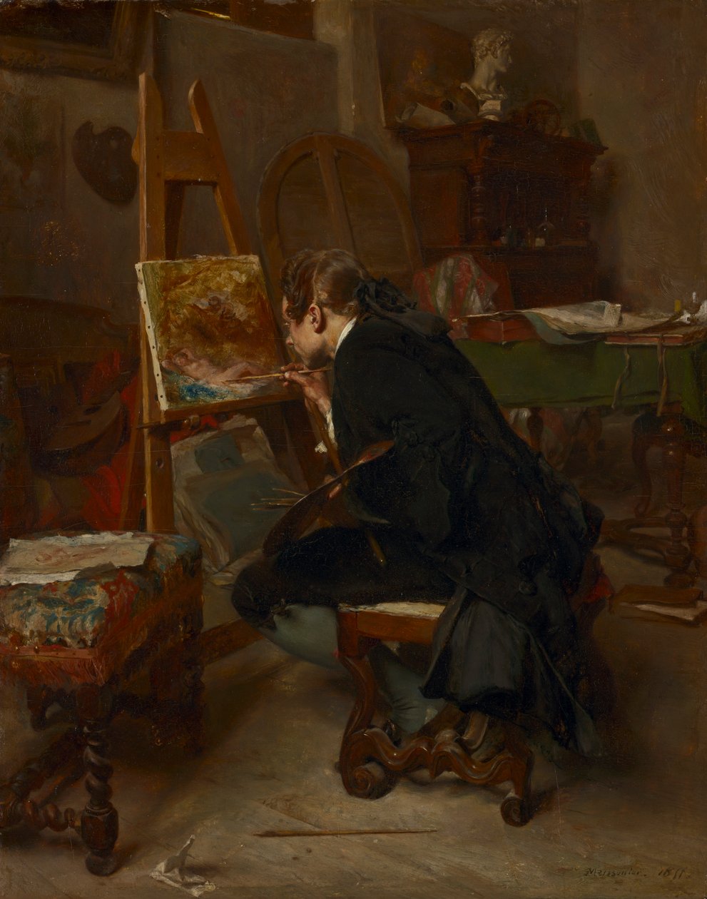 Un Pittore, 1855 da Jean Louis Ernest Meissonier